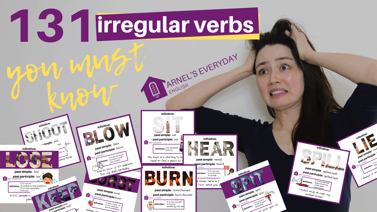 131 IRREGULAR VERBS you MUST know (with images!)