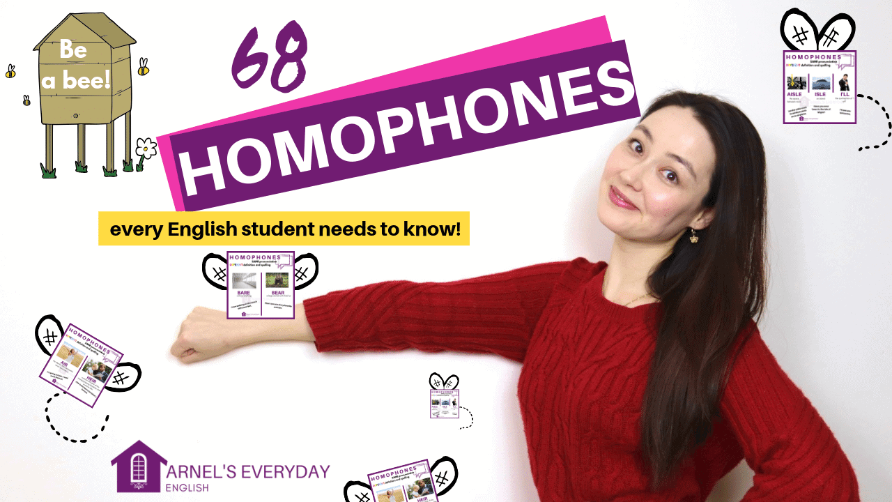 68 HOMOPHONES every English student needs to know!