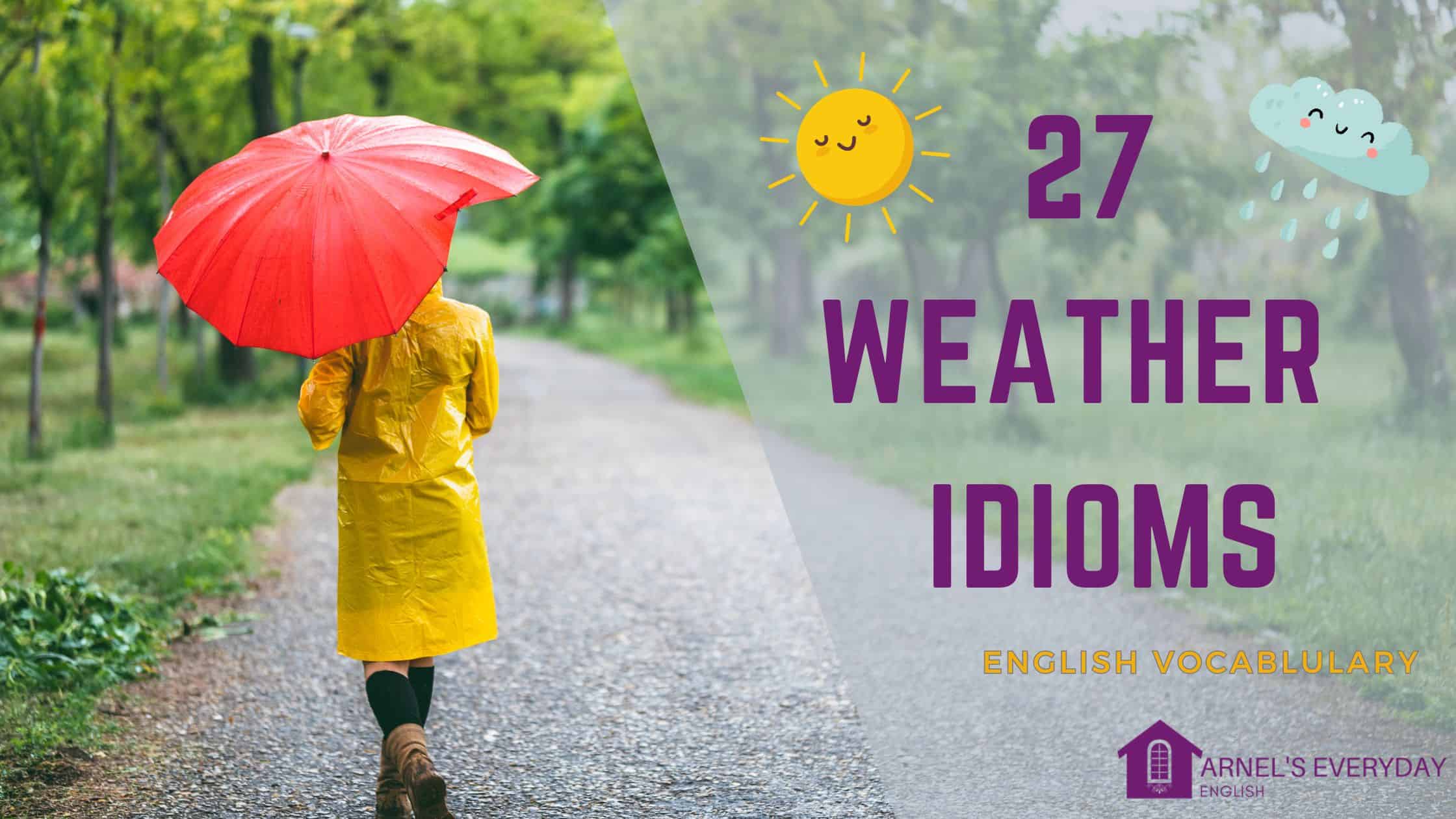 27 Weather Idioms | English Vocabulary Lesson